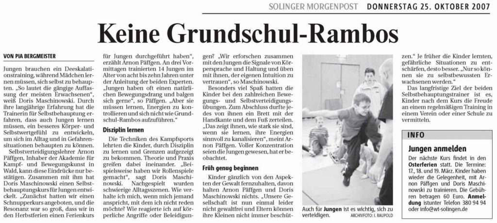 Keine Grundschul-Rambos